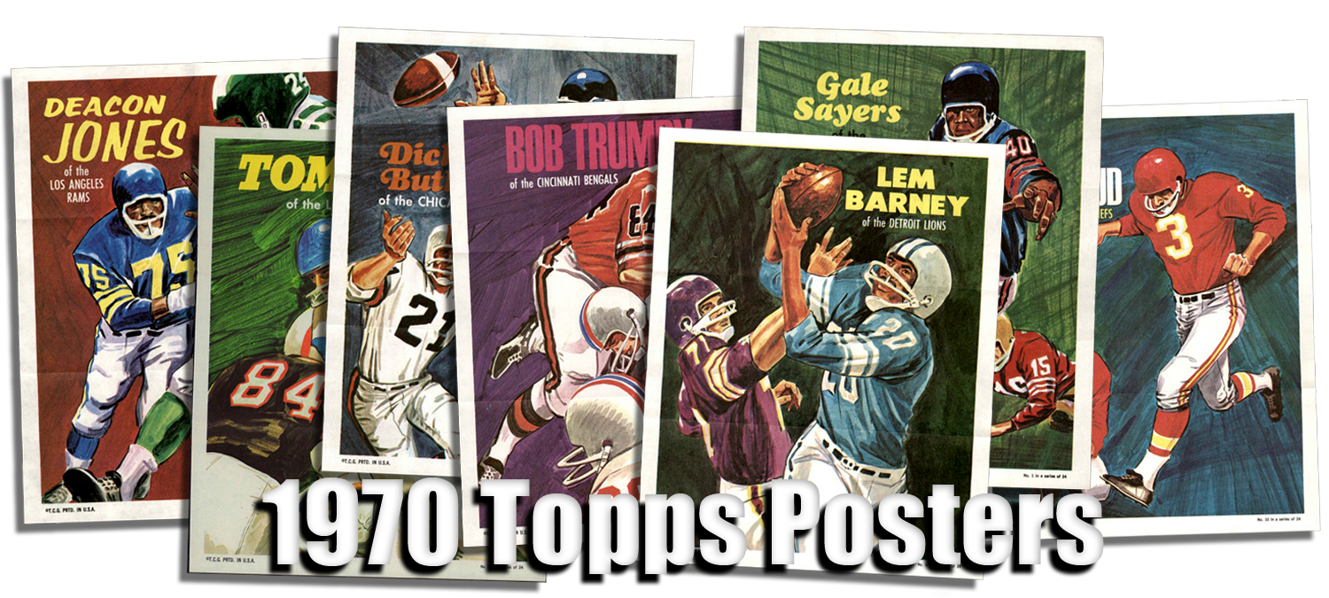 1970 Topps Football Posters 